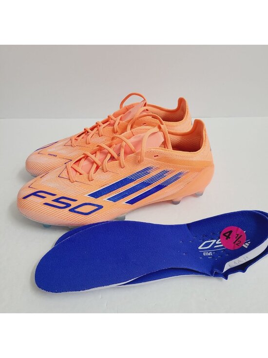 NEW Adidas F50 Elite AG Soccer Cleats INSOLES JH7637 Size 4.5 Orange main image 5